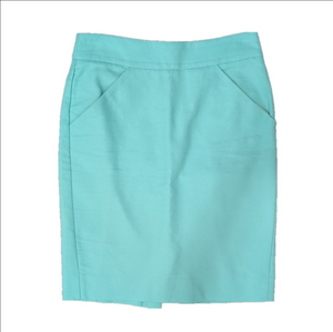 J. Crew The Pencil Skirt Mint Color
